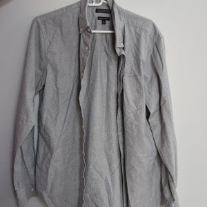Banana Republic Grey Button Down Size Medium